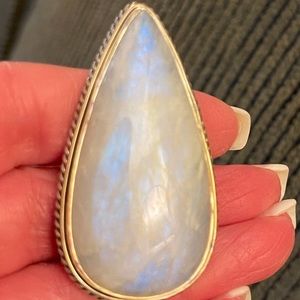 Kandy Krush Moonstone ring in sterling silver setting.